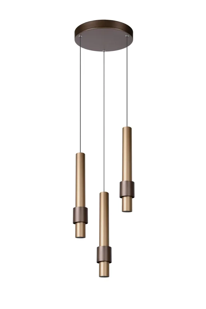 Lucide hanglamp MARGARY - Geïntegreerde LED - Koffie