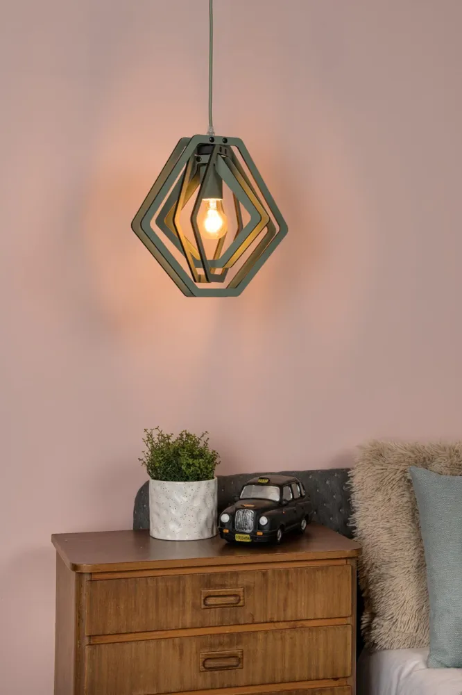 Lucide hanglamp MAURO - 1xE27 - Groen