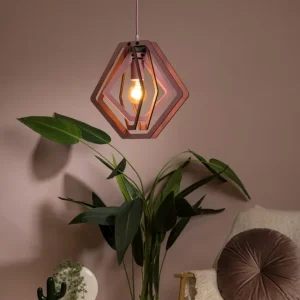 Lucide hanglamp MAURO - 1xE27 - Roze
