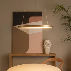 Lucide hanglamp VIDAL - Geïntegreerde LED - Mat Goud / Messing
