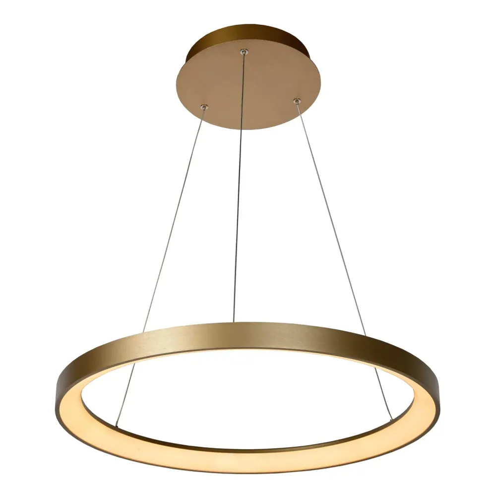 Lucide hanglamp VIDAL - Geïntegreerde LED - Mat Goud / Messing