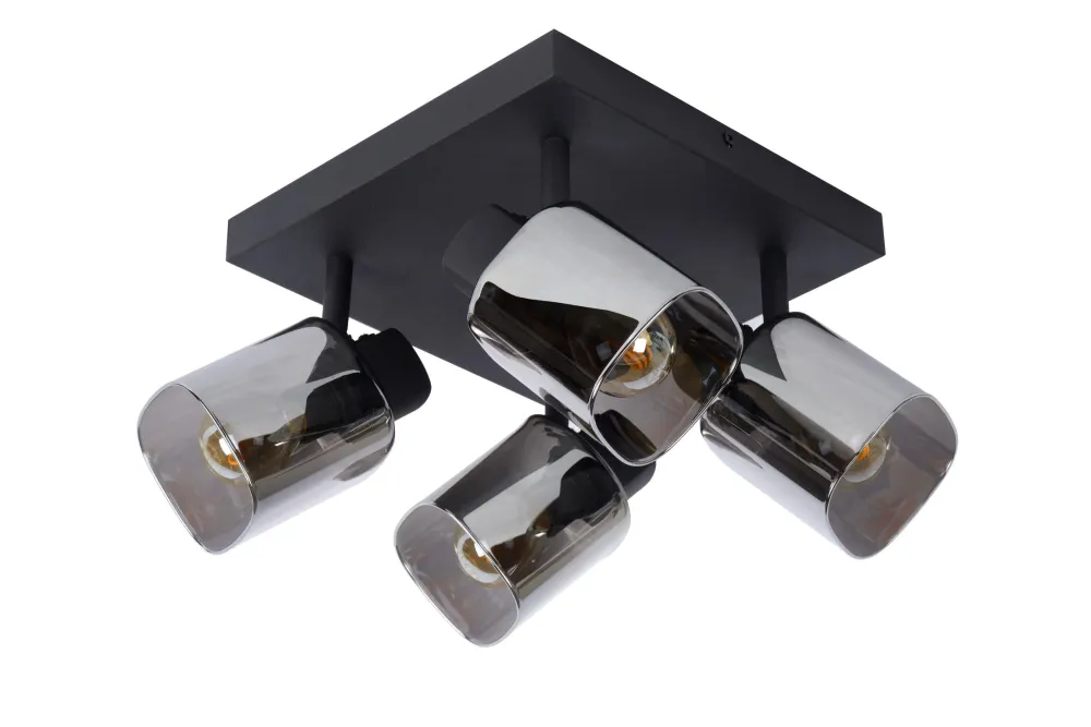 Lucide plafondspot ALION - 4xE14 - Zwart