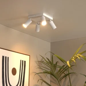Lucide plafondspot CLUBS - 4xGU10 - Wit