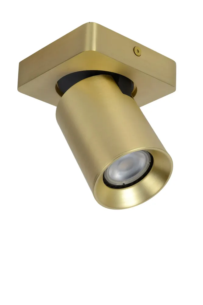 Lucide plafondspot NIGEL - 1xGU10 - Mat Goud / Messing