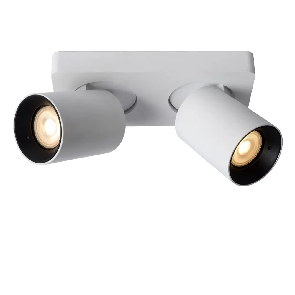 Lucide plafondspot NIGEL - 2xGU10 - Wit