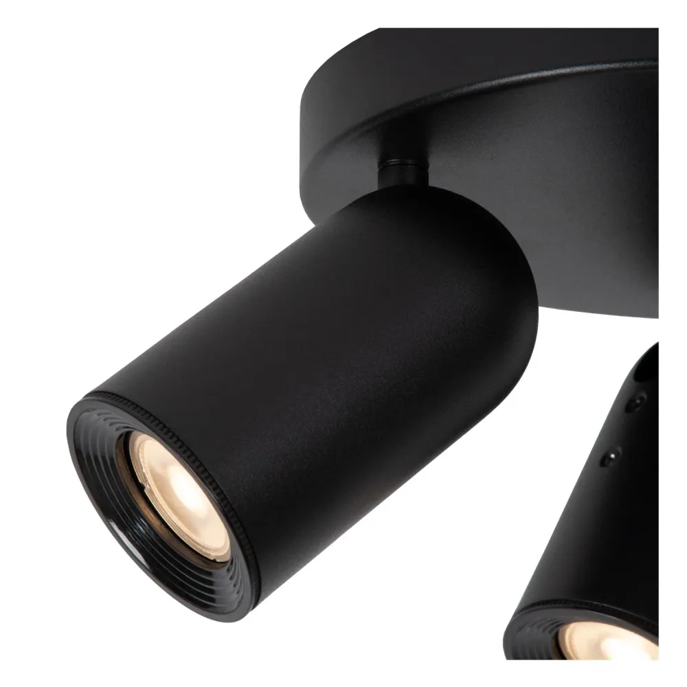 Lucide plafondspot PUNCH - 3xGU10 - Zwart