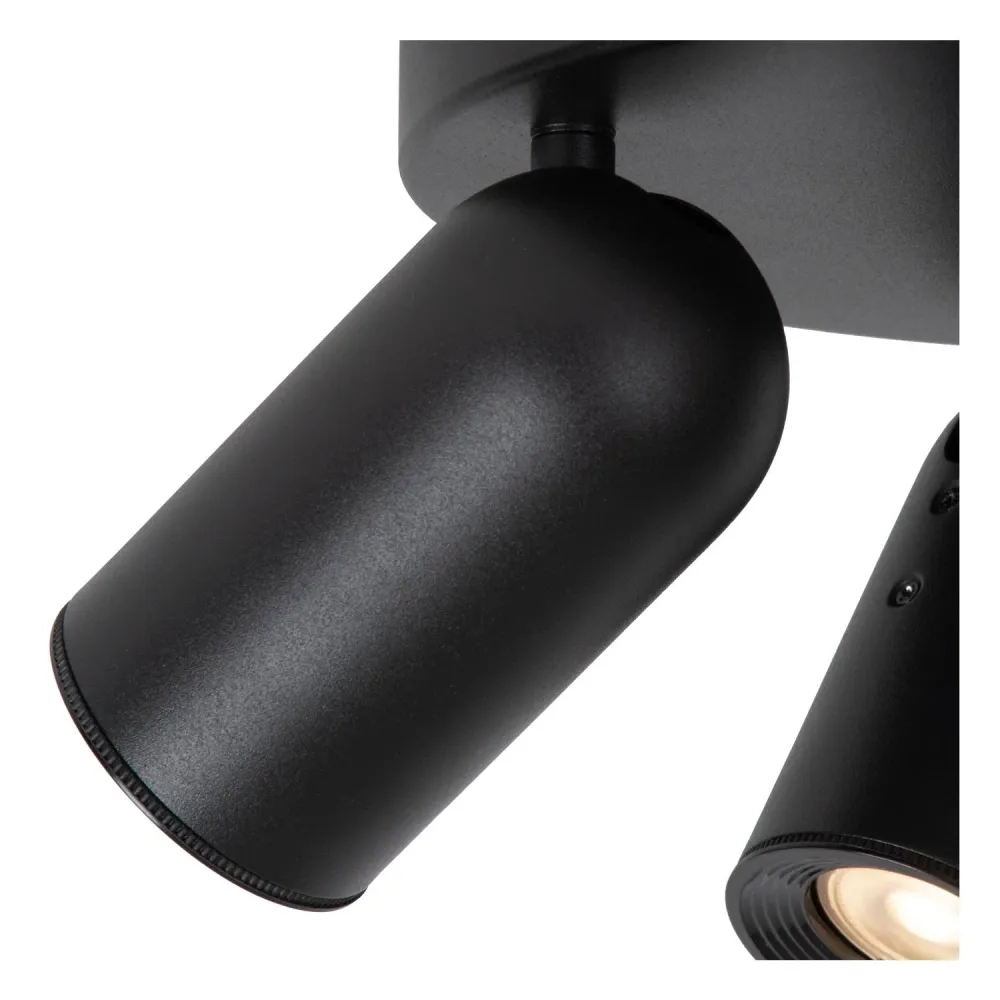 Lucide plafondspot PUNCH - 3xGU10 - Zwart