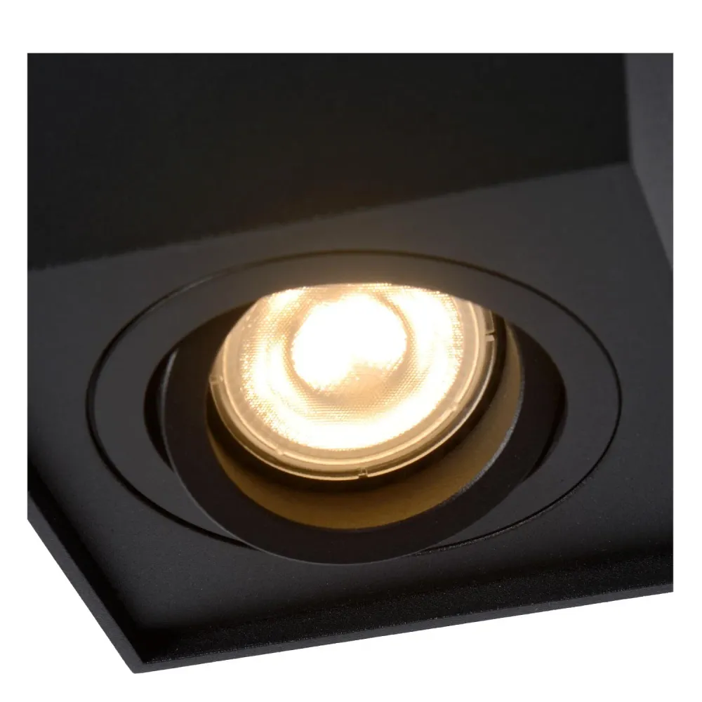 Lucide plafondspot TUBE - 1xGU10 - Zwart