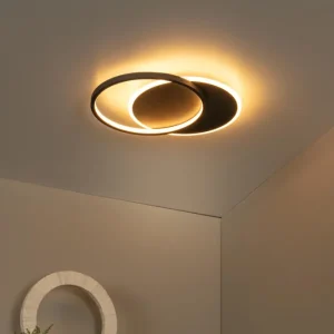 Lucide plafonnière AXELLE - Geïntegreerde LED - Zwart