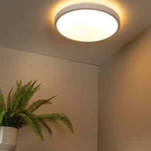 Lucide plafonnière badkamer DASHER - 1xGeïntegreerde LED - Wit