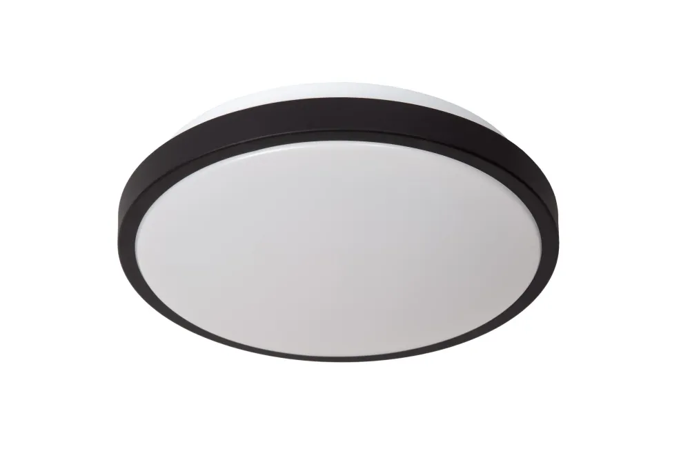 Lucide plafonnière badkamer DASHER - 1xGeïntegreerde LED - Zwart