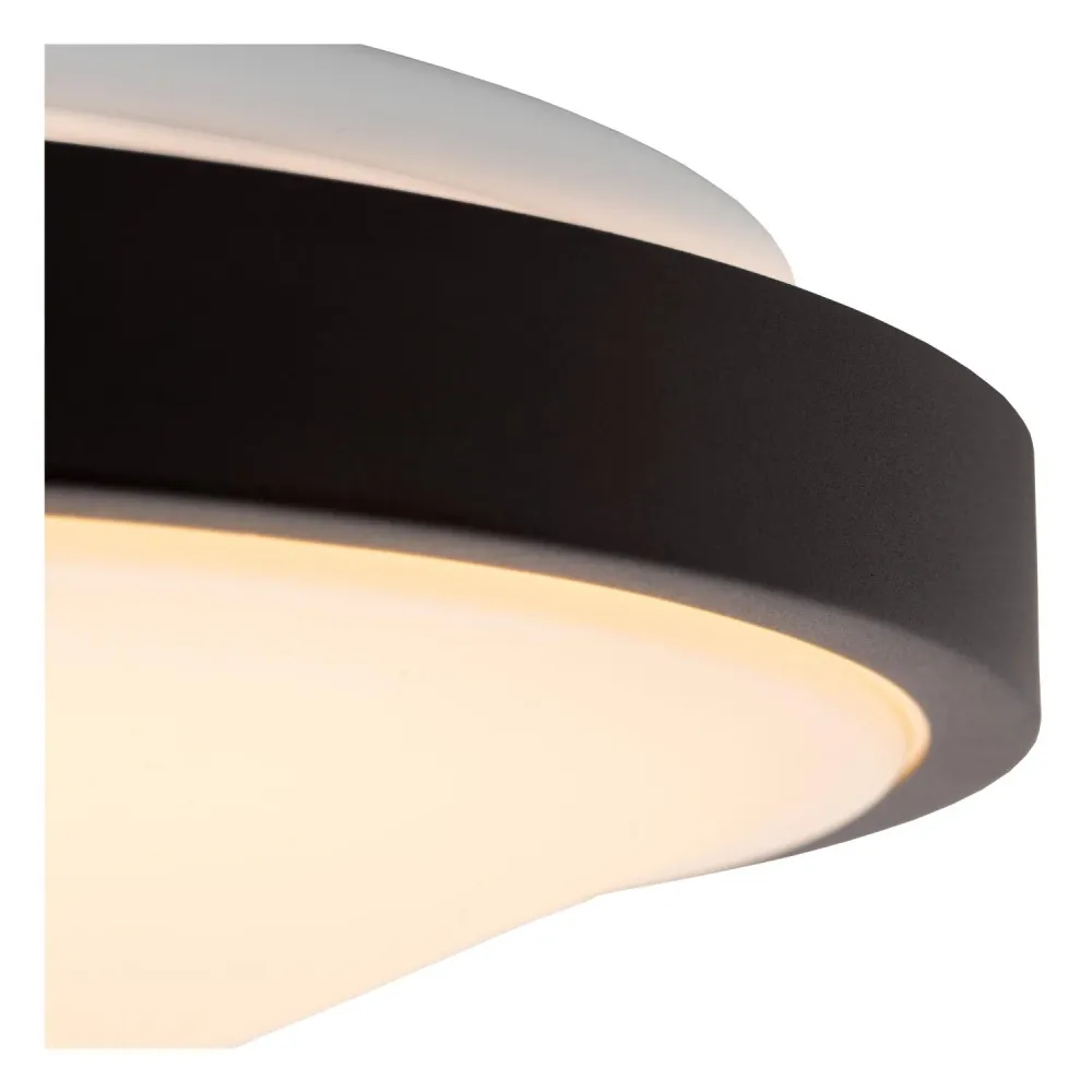 Lucide plafonnière badkamer DASHER - 1xGeïntegreerde LED - Zwart