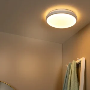 Lucide plafonnière badkamer DASHER - 1xGeïntegreerde LED - Wit