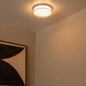 Lucide plafonnière badkamer PLANO - 1xGeïntegreerde LED - Opaal