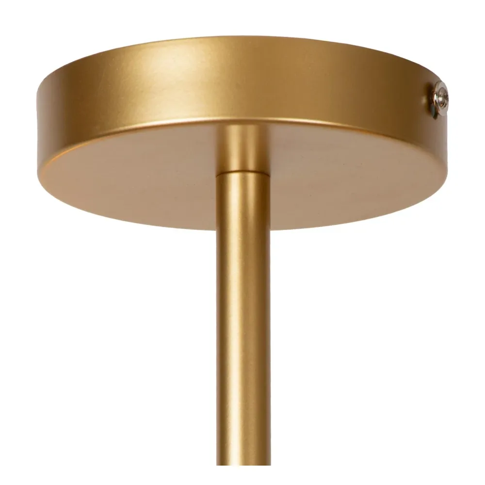 Lucide plafonnière LESTER - 6xE27 - Mat Goud / Messing