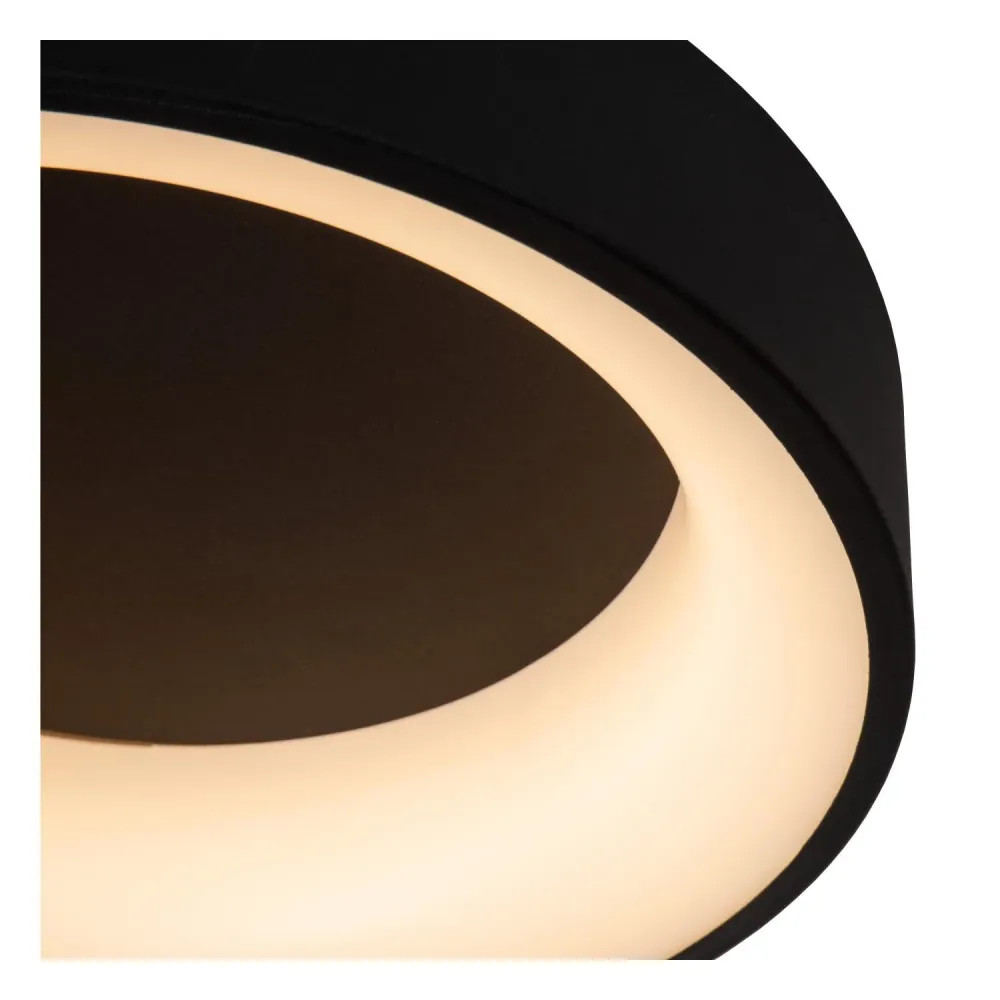 Lucide plafonnière MIRAGE - Geïntegreerde LED - Zwart