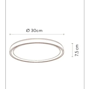 Lucide plafonnière NURIA - Geïntegreerde LED - Wit
