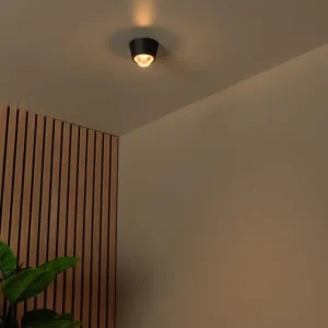 Lucide plafonnière RIGON - Geïntegreerde LED - Zwart
