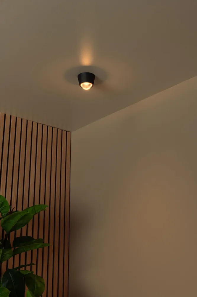 Lucide plafonnière RIGON - Geïntegreerde LED - Zwart