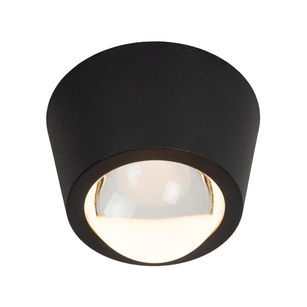 Lucide plafonnière RIGON - Geïntegreerde LED - Zwart