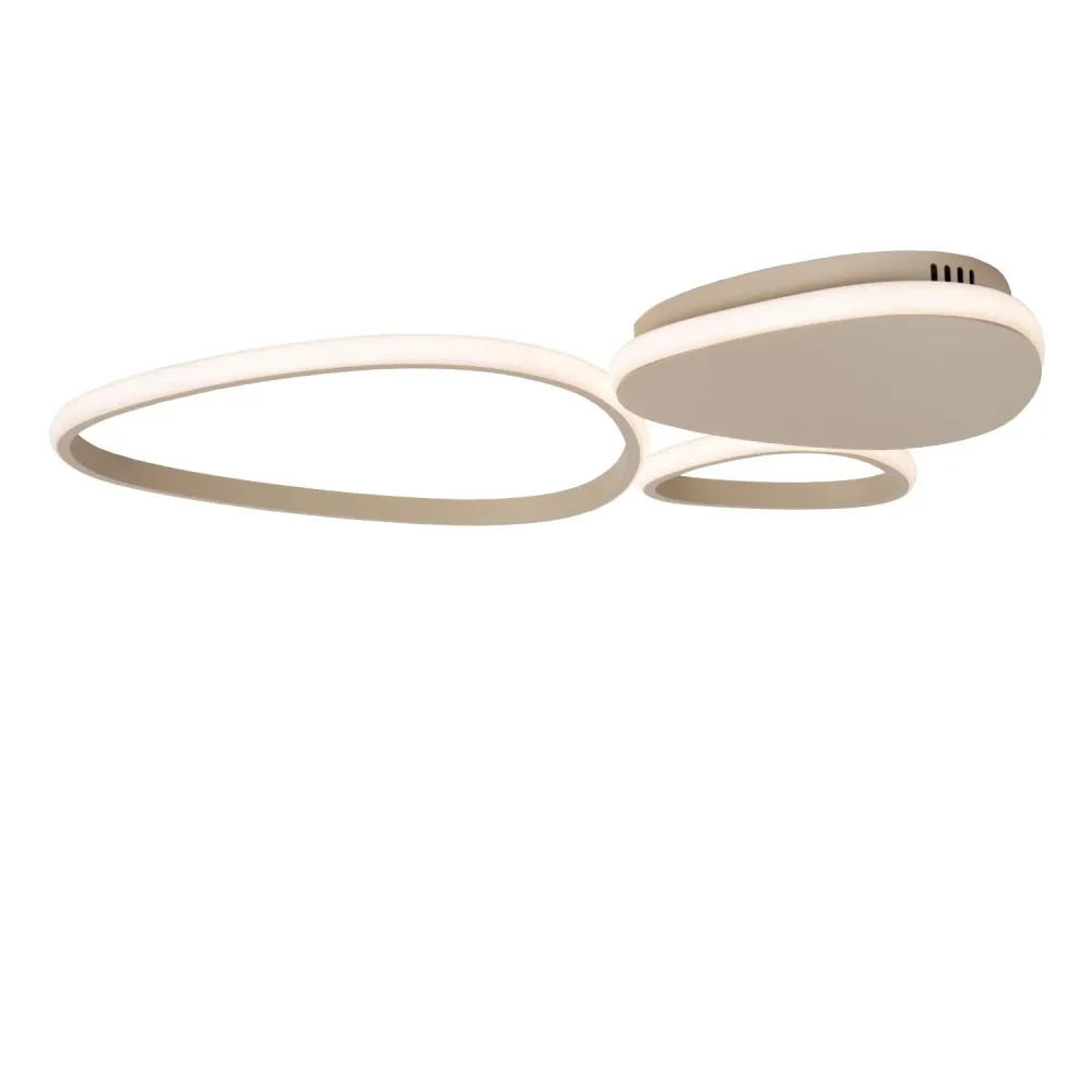 Lucide plafonnière SAMLING - Geïntegreerde LED - Taupe