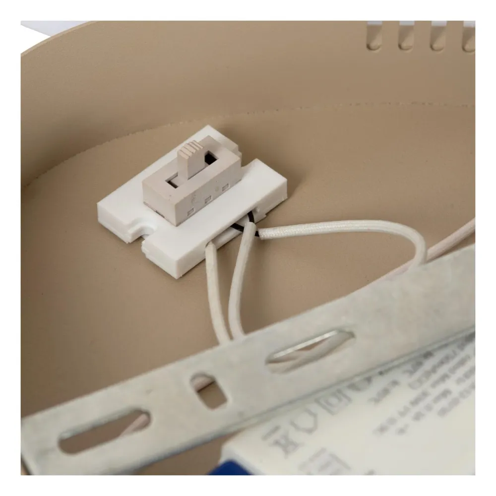 Lucide plafonnière SAMLING - Geïntegreerde LED - Taupe