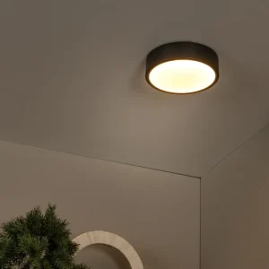 Lucide plafonnière UNAR - Geïntegreerde LED - Zwart