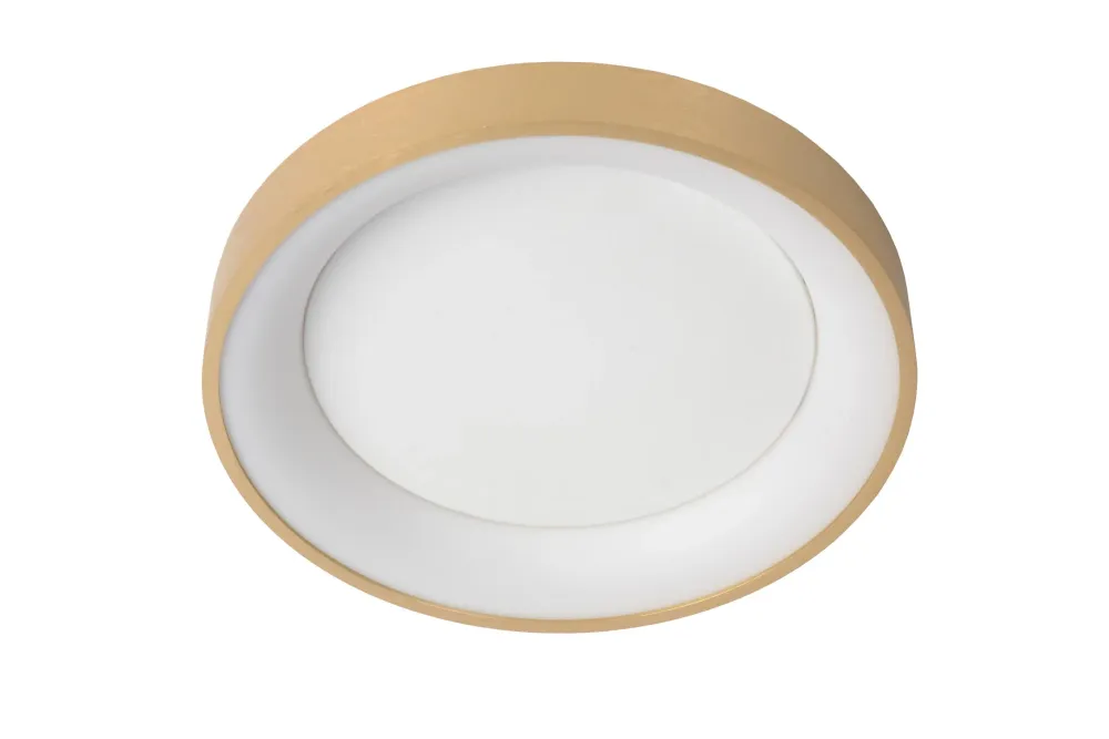 Lucide plafonnière VIDAL - Geïntegreerde LED - Mat Goud / Messing