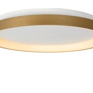 Lucide plafonnière VIDAL - Geïntegreerde LED - Mat Goud / Messing