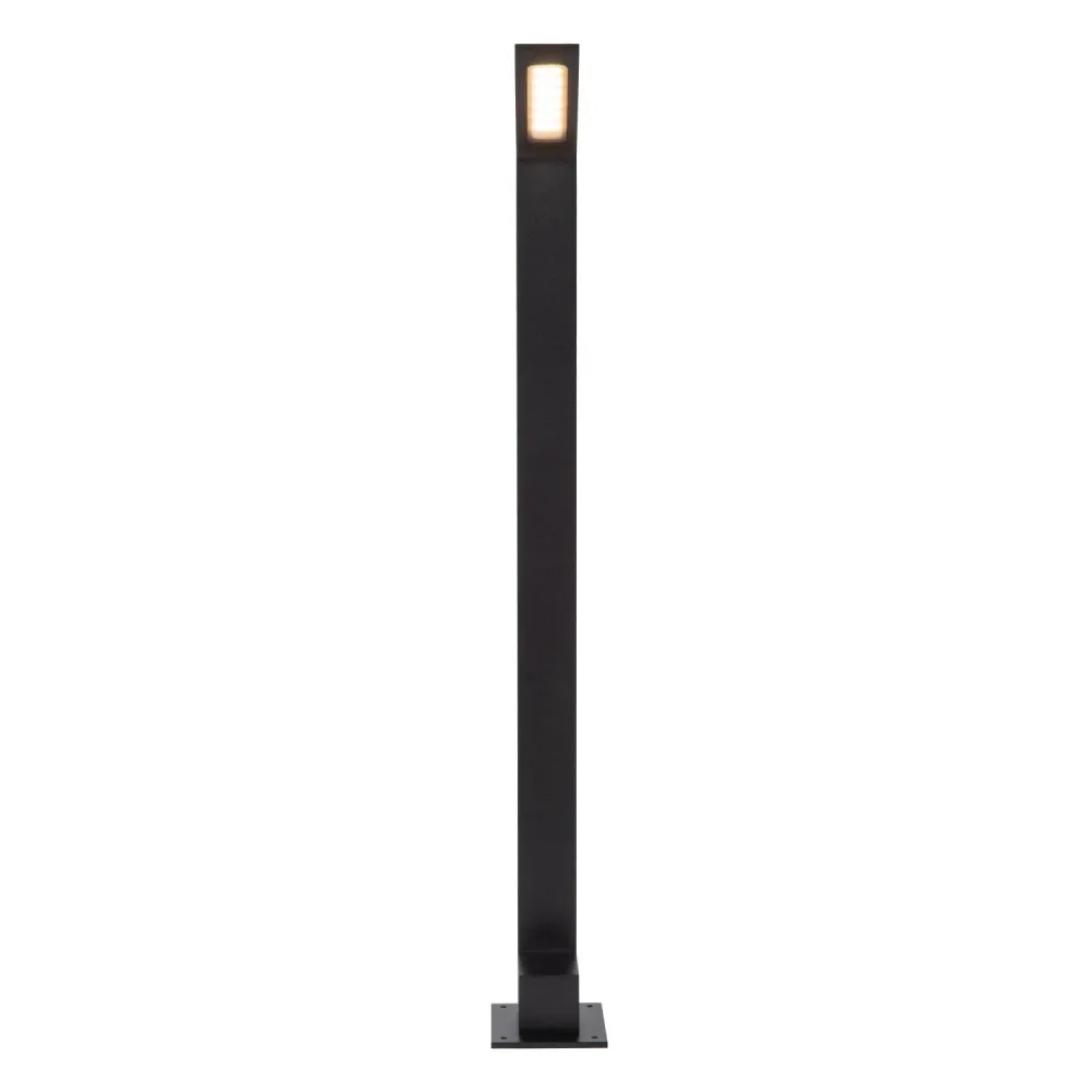 Lucide sokkellamp LAWFORD - Geïntegreerde LED - Zwart