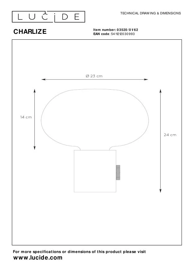 Lucide tafellamp CHARLIZE - 1xE27 - Groen