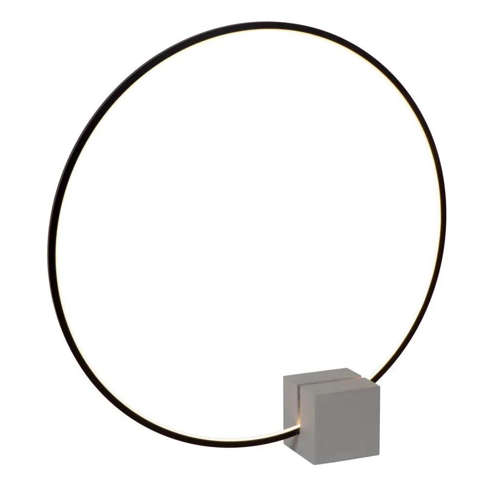 Lucide tafellamp CIRKELIS - Geïntegreerde LED - Zwart