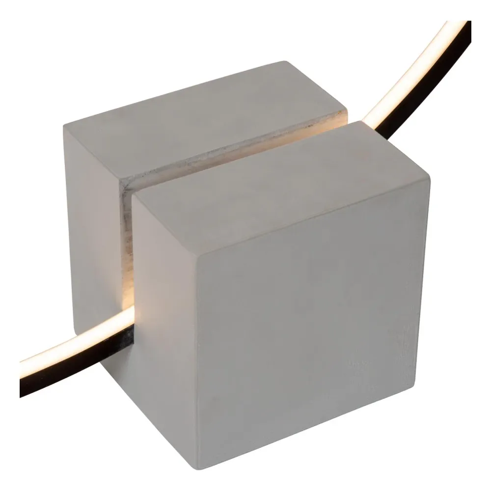 Lucide tafellamp CIRKELIS - Geïntegreerde LED - Zwart