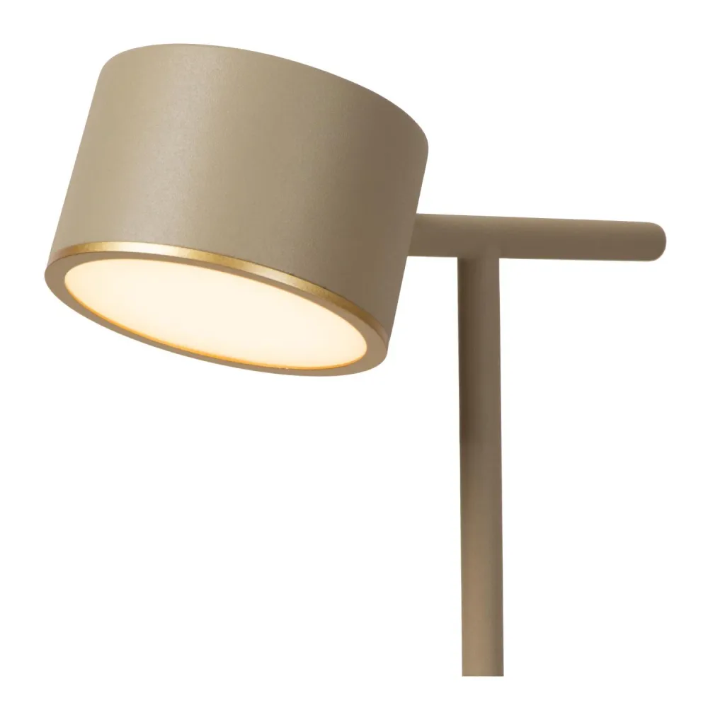 Lucide tafellamp GIAN - Geïntegreerde LED - Taupe