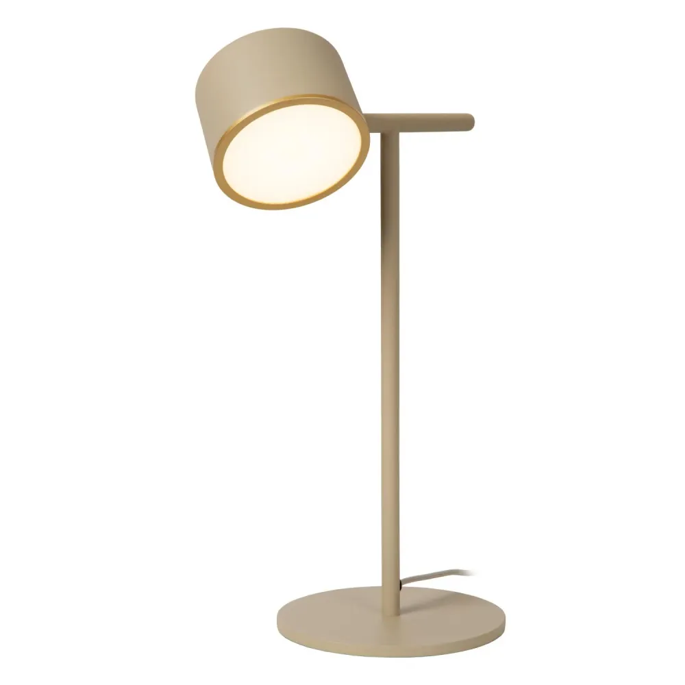 Lucide tafellamp GIAN - Geïntegreerde LED - Taupe