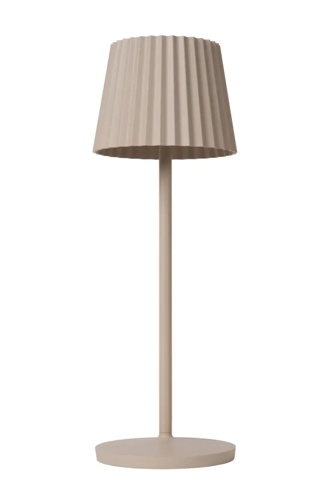 Lucide tafellamp JUSTINE - Geïntegreerde LED - Beige