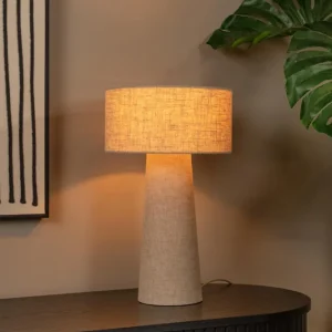 Lucide tafellamp LEEROY - 1xE27 - Taupe