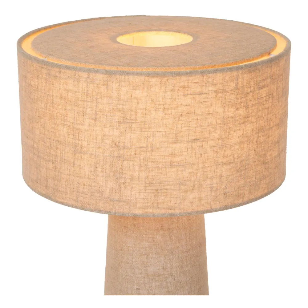Lucide tafellamp LEEROY - 1xE27 - Taupe
