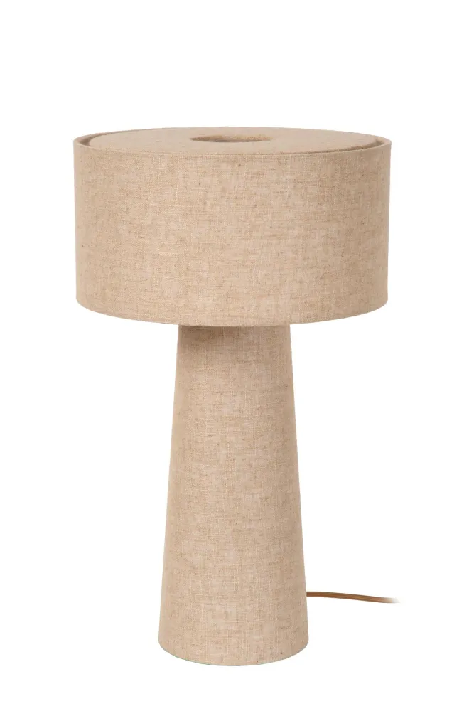 Lucide tafellamp LEEROY - 1xE27 - Taupe