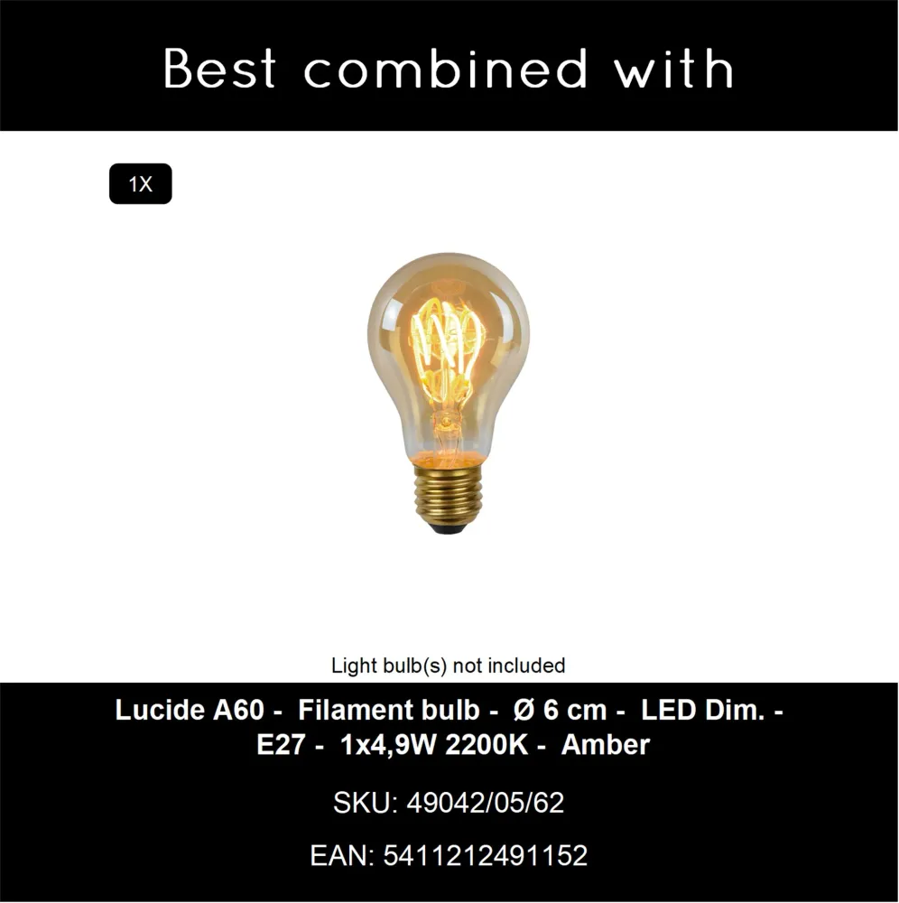 Lucide tafellamp MAYA - 1xE27 - Beige
