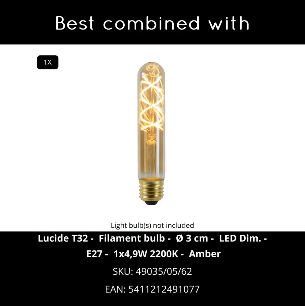 Lucide tafellamp MONSARAZ - 1xE27 - Amber