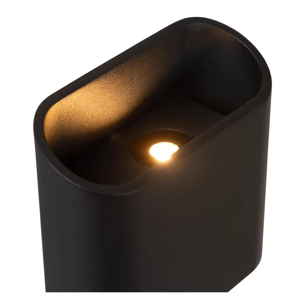 Lucide wandlamp ATILA - Geïntegreerde LED - Zwart