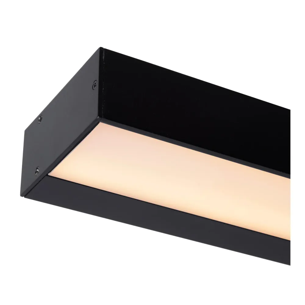 Lucide wandlamp badkamer ALEXA - 1xGeïntegreerde LED - Zwart