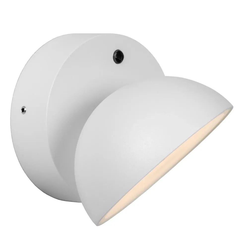 Lucide wandlamp FINN - Geïntegreerde LED - Wit