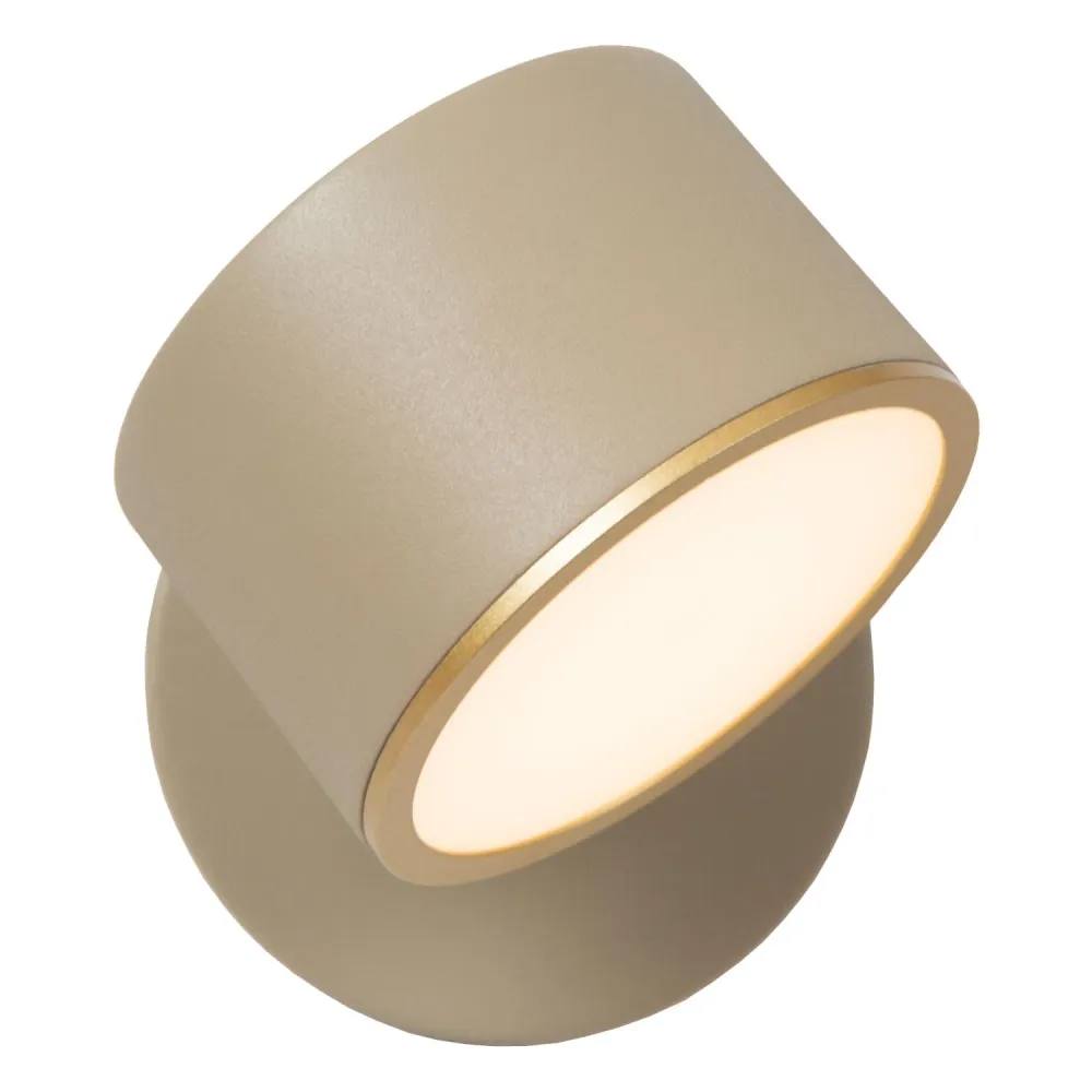Lucide wandlamp GIAN - Geïntegreerde LED - Taupe
