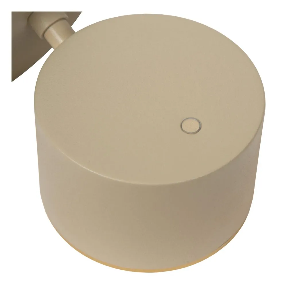 Lucide wandlamp GIAN - Geïntegreerde LED - Taupe