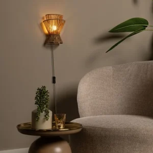Lucide wandlamp TASMAN - 1xE14 - Naturel
