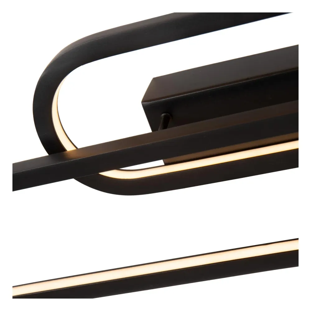 Lucide wandlamp THELMA - Geïntegreerde LED - Zwart