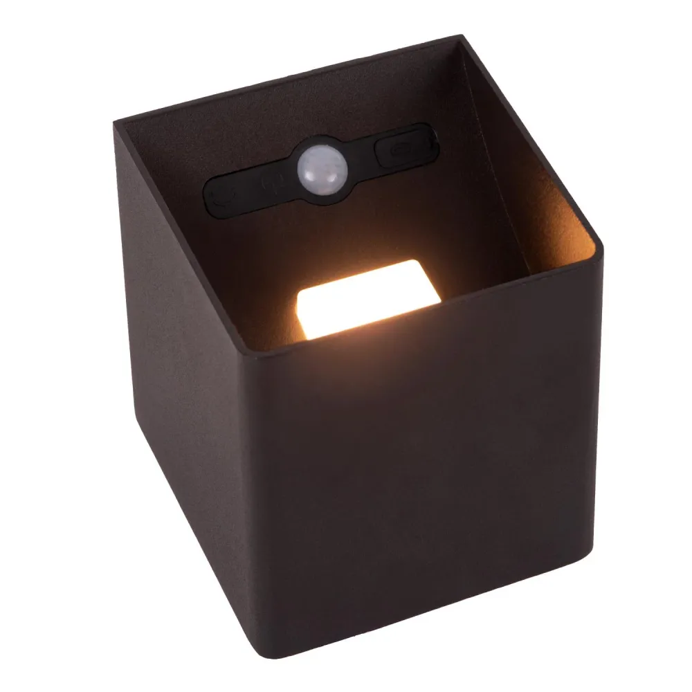 Lucide wandlamp VERTIGO - Geïntegreerde LED - Zwart