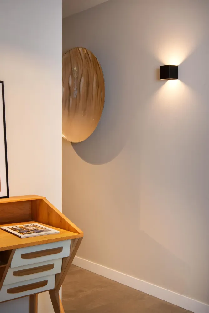 Lucide wandlamp VERTIGO - Geïntegreerde LED - Zwart